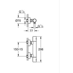 Brausethermostat - Precision Get THM GROHE - Chrom