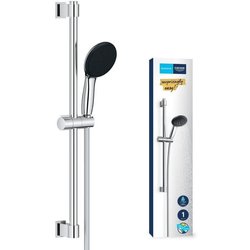 Shower set with 1 jet shower head, 60cm bar and 1.75m flexible hose - 