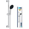 Shower set with 1 jet shower head, 60cm bar and 1.75m flexible hose - 