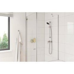 Shower set with 1 jet shower head, 60cm bar and 1.75m flexible hose - 