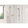 Shower set with 1 jet shower head, 60cm bar and 1.75m flexible hose - 