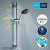 Duschset mit 3-Strahl-Duschkopf, Stange und flexiblem Schlauch  GROHE