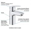 Grohe Quickfix Start Bathroom Faucet Lavabo, Foam water saving, with e