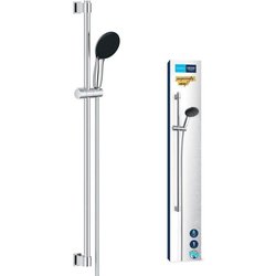 Ensemble de douche avec pommeau 1 jet, barre 90cm et flexible - GROHE 