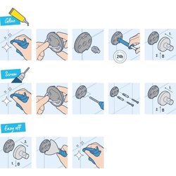 Juego de accesorios 3 en 1 - GROHE - 41124000 - Start Cube - Cromo