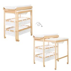 Uitschuifbare aankleedtafel met badje - ROBA - BABY POOL - Inclusief w