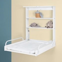 Cambiador plegable de pared ROBA - Colchón impermeable incluido - 2 es