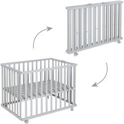 Faltbarer Babylaufstall  ROBA  LITTLE STARS  75 x 100 cm  Höhenver