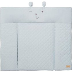 Matelas a langer - ROBA - Visage d ours Benny - 85 x 75 cm - Bleu clai