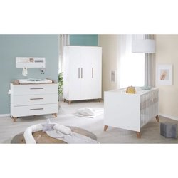 Chambre bébé complete : Lit évolutif 70 x 140 cm + commode a langer + 