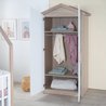 Komplettes Babyzimmer-Set: Babybett (60 x 120 cm) + Wickeltisch + Klei