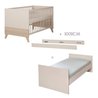 Umbaubares Kinderbett/Jugendbett  70 x 140 cm  SIDNEY  Eiche/Beige