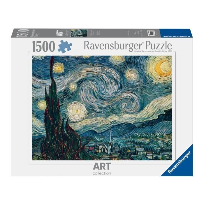 Puzzles - Puzzle 1500 pieces Ravensburger, Vincent Van Gogh: La Nuit É