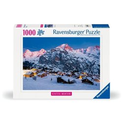 Ravensburger-Puzzle 1000p-Das Berner Oberland, Mürren (Highlights)-Erw