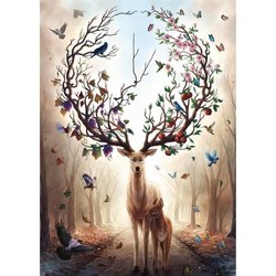Ravensburger  1000-teiliges Puzzle  Fantasy-Hirsch  Erwachsene & Ki