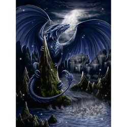 Ravensburger - Puzzle da 1500 pezzi - Il drago blu - Adulti e bambini 