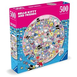 Rundes Puzzle 500 p Ein Wirbelwind der Süße / Hello Kitty