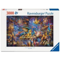 3000-Teile-Puzzle: Die Bibliothek des verzauberten Wissens