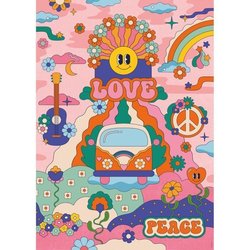 1000-teiliges Hippie-Stil/Cha-Cha-Pop-Puzzle, ab 14 Jahren, Puzzle in 