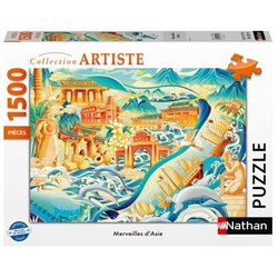 Nathan Editions  016182  1500-teiliges Puzzle  Die Wunder Asiens
