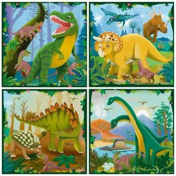 Puzzle per bambini, Puzzle UP!, Dinosauri, da 4 anni, 12004003, Ravens