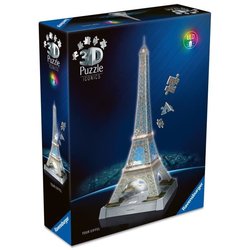 Iconics 3D-Puzzle  Beleuchteter Eiffelturm
