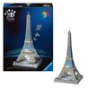 Rompecabezas 3D icónico: Torre Eiffel iluminada
