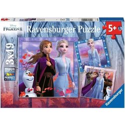 RAVENSBURGER - Die Schneekönigin 2 Puzzle 3x49 Teile