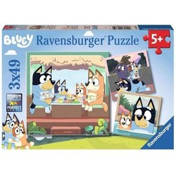 Puzzle 3x49 pieces Les aventures de Bluey - Ravensburger - LUDIQUE ET 