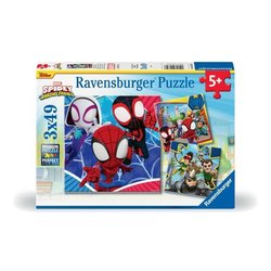 Ravensburger-SPIDERMAN-Puzzle 3x49 pezzi - Spidey, il web shooter-4005
