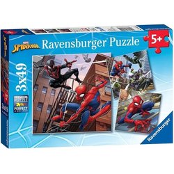 SPIDERMAN Puzzle En action 3x49 stks
