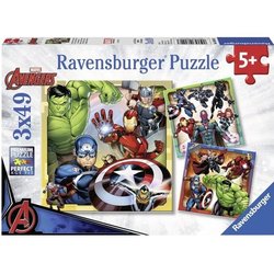 RAVENSBURGER Puzzle 3x49 p - The Powerful Avengers