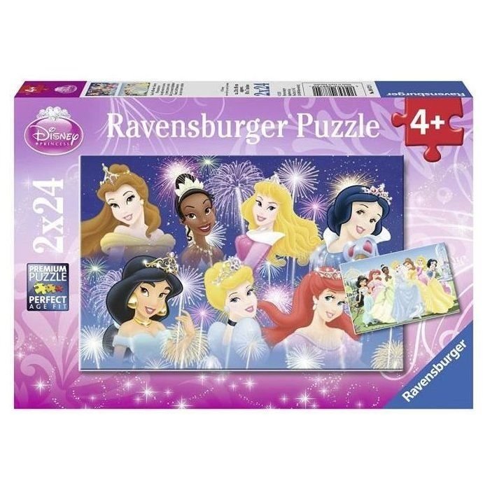 DISNEY PRINCESS Puzzle assembled princesses 2x24pcs