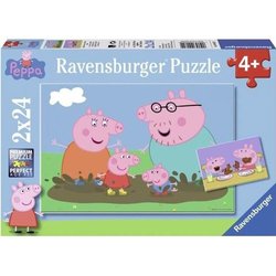 PEPPA PIG Puzzle Vida familiar 2x24 pcs
