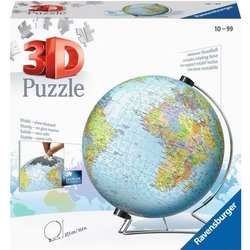 3D Puzzle 540 Teile: Einfarbiger Globus Einzigartig