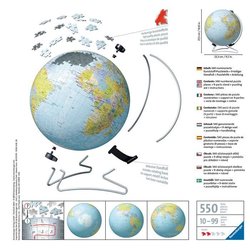 3D Puzzle 540 pieces: Single Color Globe Unique