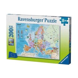 Puzzle 200 pcs Carte d Europe