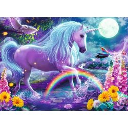 100 p XXL Children s Puzzle - Glittering Unicorn (Glitter Collection) 