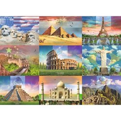 Children s Puzzle 200 p XXL - The monuments of the world - Ages 8 - 13