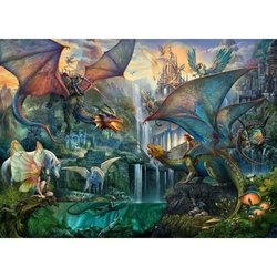 Ravensburger - Puzzle da 9000 pezzi - La foresta magica dei draghi
