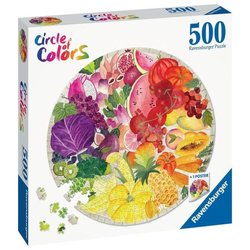 Ravensburger - 500-teiliges Rundpuzzle - Obst und Gemüse (Farbkreis)