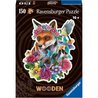 Puzzle in legno - Forma - 150 pz - Volpe colorata
