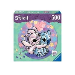 Puzzle rond 500 pieces Stitch, Disney, Dessin animé, Des 10 ans, 17581