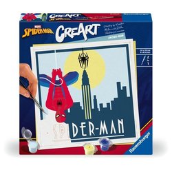 CreArt 20x20 cm Spider Man, Kreative Freizeit, 23891, Ravensburger