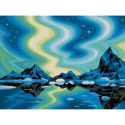 Ravensburger  Tele CreArt 30x40 cm  Aurora boreale  Dipingere con i