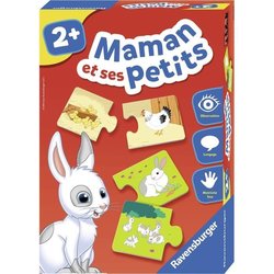 RAVENSBURGER Puzzel mama en haar kleintjes