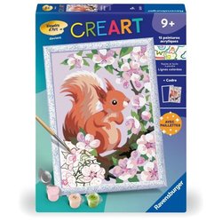 CreArt Kids 18x24cm Eekhoorn in de lente, Schilderen op nummer Kit, va