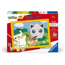 CreArt Kids 18x24cm Pokemon, Paint by Numbers Kit, Ages 7+, 25839, Rav