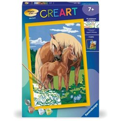 CreArt Kids 31x21cm Stolze Pferde, Malen nach Zahlen Set, Art Number, 