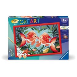 CreArt Kids 31x21 cm Baci di pesce, Kit da dipingere con i numeri, Num